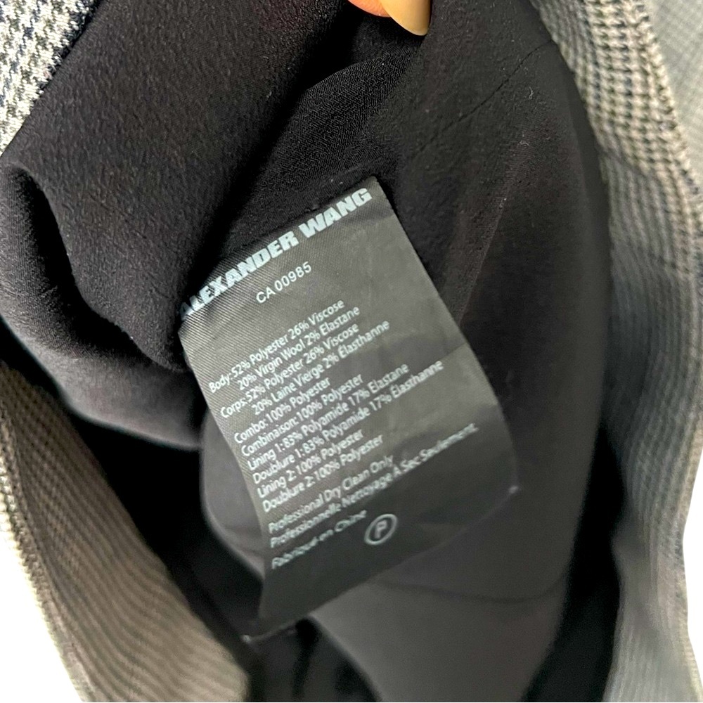🚨𝐂𝐋𝐎𝐒𝐈𝐍𝐆 𝐒𝐀𝐋𝐄🚨🩶𝐍𝐖𝐓 𝐀𝐋𝐄𝐗𝐀𝐍𝐃𝐄𝐑 𝐖𝐀𝐍𝐆 Houndstooth Spaghetti Str mini dress - Picture 6 of 7